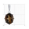 Подвеска из серебра с раухтопазом и фианитами (Арт.94-330-02054-4)