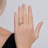 Кольцо из серебра с фианитами (Арт.94014076)