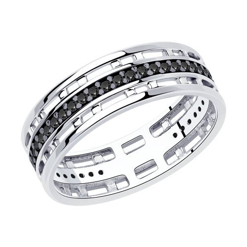 Кольцо из серебра с фианитами (Арт.94-110-01310-1)