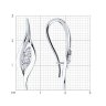 Серьги из серебра с фианитами (Арт.94-120-00873-1)