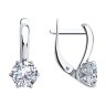 Серьги из серебра с фианитами (Арт.94-120-01633-1)
