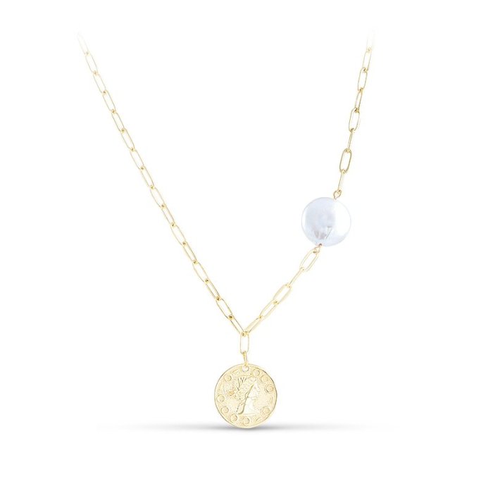 Колье Серебряные крылья (Арт.25ne0582gp-204_zhemchugkoinkult)