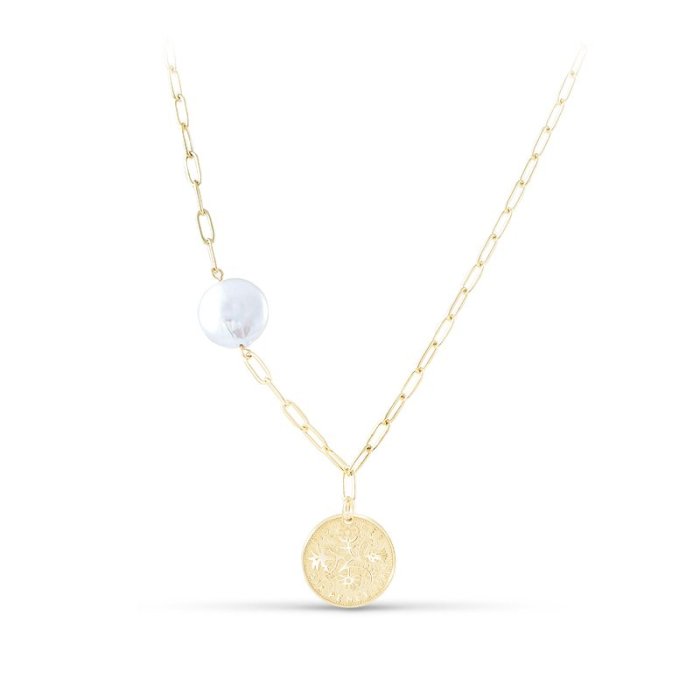 Колье Серебряные крылья (Арт.25ne0582gp-204_zhemchugkoinkult)