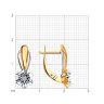 Серьги из комбинированного золота с бриллиантами (Арт.51-220-00024-1)