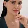 Подвеска из белого золота с бриллиантами и танзанитом (Арт.52-230-02646-2)