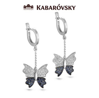 Серьги с бриллиантами «Танец бабочек» из золота Kabarovsky (арт.12-1746-2789)