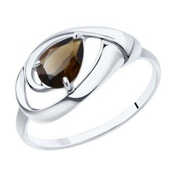 Кольцо из серебра с раухтопазом (Арт.94-310-00594-4)