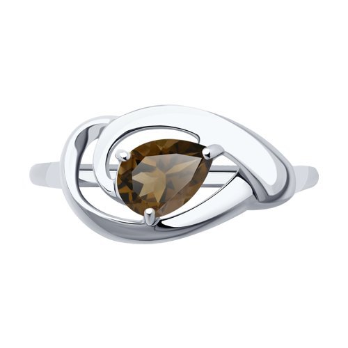 Кольцо из серебра с раухтопазом (Арт.94-310-00594-4)