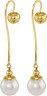 Серьги с жемчугом «Beautiful 1G» из серебра, Rivoli (арт.AAS-10-12-1-G)