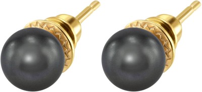 Серьги серебро с чёрным жемчугом «Beautiful 32G» Rivoli (арт.AAS-13-8-32-G)