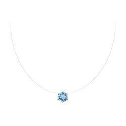 Колье золотое пробы 585 с топазом (Арт.51-370-01476-2)