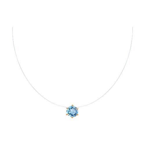 Колье золотое пробы 585 с топазом (Арт.51-370-01476-2)