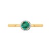 Кольцо золотое с зелёным кристаллом «Изумрудный Шарм» Соколов (арт.71-00360)
