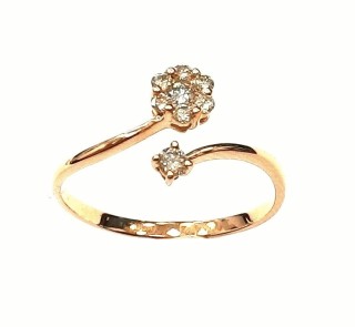 Кольцо с бриллиантами «La Nordica Цветочный Вихрь» золото 750 пробы MyJewels (арт.7989)