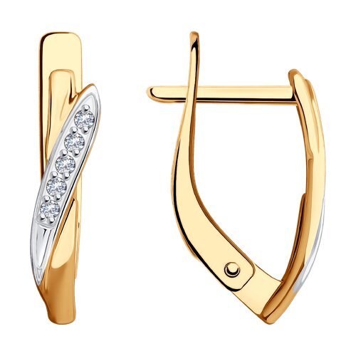 Серьги из золота с фианитами (Арт.0200168)