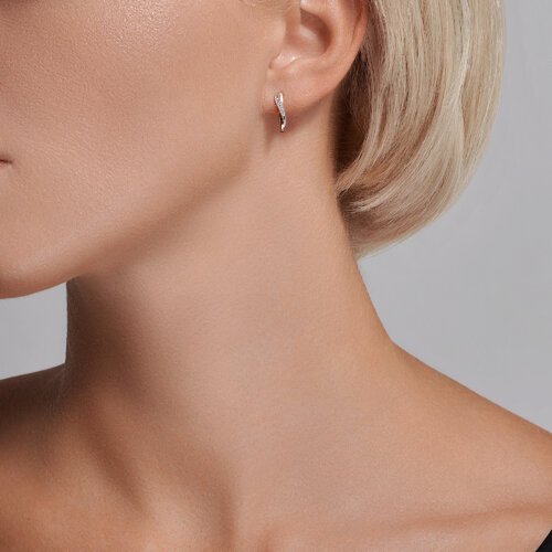 Серьги из золота с фианитами (Арт.0200168)