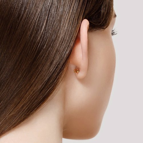 Серьги-пусеты из золота с алмазной гранью (Арт.022863)