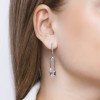 Серьги из серебра с фианитом «Стильная Булавка» SOKOLOV (арт.94023739)