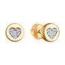 Серьги из золота с фианитами (Арт.028771)