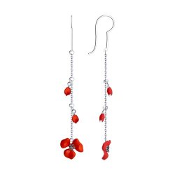 Серьги из серебра с эмалью (Арт.94024849)