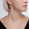 Серьги из серебра с фианитами «Полуночный блеск» Соколов (арт.9402)