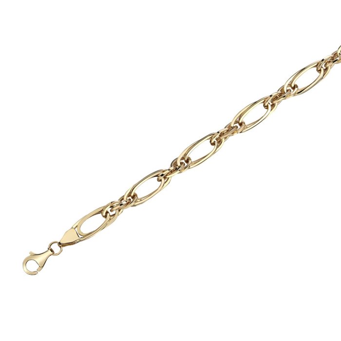 Цепь золотая без вставок «Fashion Elips» Estet (арт.01Ц033028)