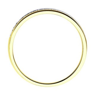 Кольцо золото с бриллиантами «Линия света» Соколов (арт.1011806-2)