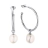 Серьги серебряные с белым жемчугом «Baroque Pearl» Fresh Jewelry (арт.PI-E00416-X-W-PN-X-X)
