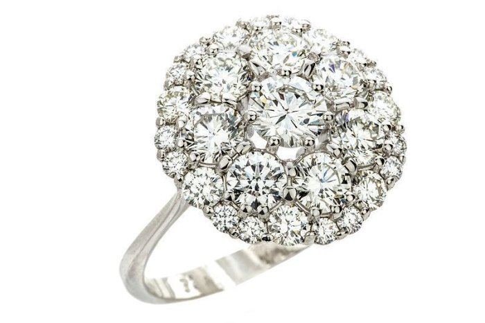 Кольцо из золота с бриллиантом Русские Самоцветы (Арт.95883)