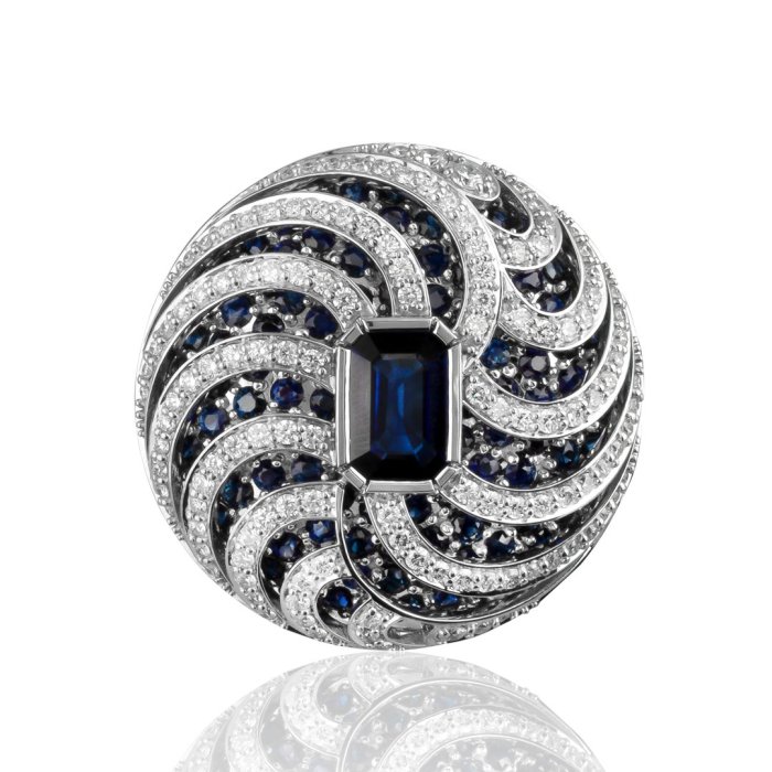 Кольцо из золота с бриллиантом Русские Самоцветы (Арт.95883)