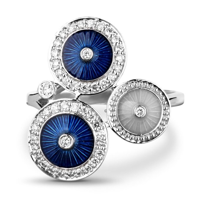 Кольцо из золота с бриллиантом Русские Самоцветы (Арт.95883)