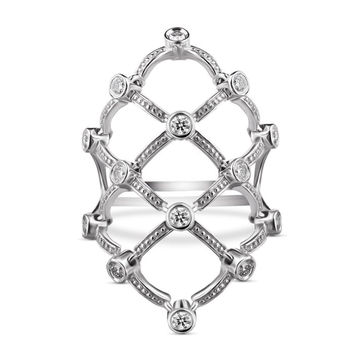 Кольцо из золота с бриллиантом Русские Самоцветы (Арт.95883)