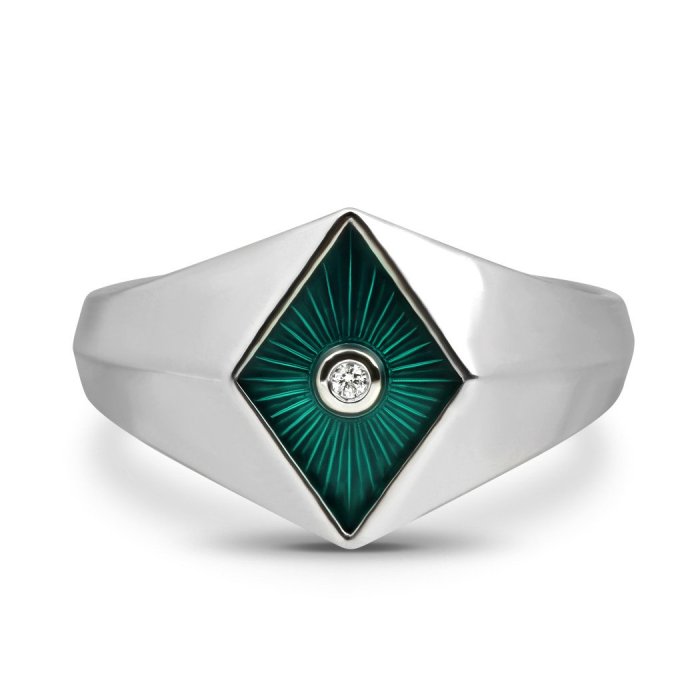 Кольцо из золота с бриллиантом Русские Самоцветы (Арт.95883)