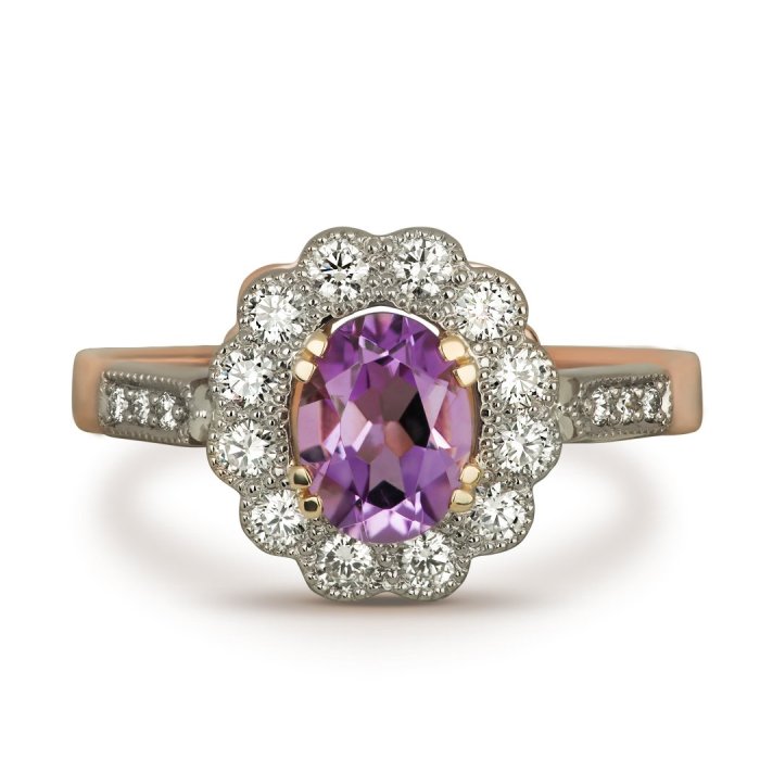 Кольцо из золота с бриллиантом Русские Самоцветы (Арт.95883)