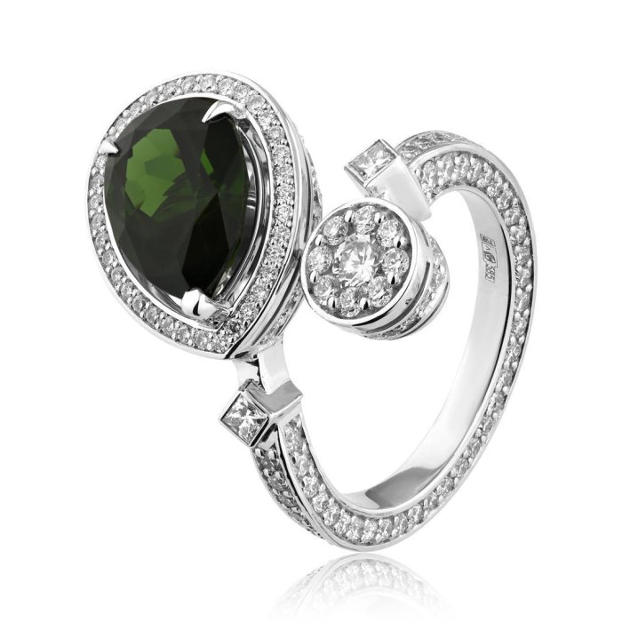 Кольцо из золота с бриллиантом Русские Самоцветы (Арт.95883)