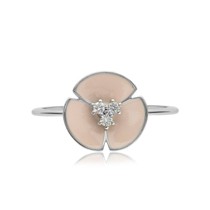 Кольцо из золота с бриллиантом Русские Самоцветы (Арт.95883)