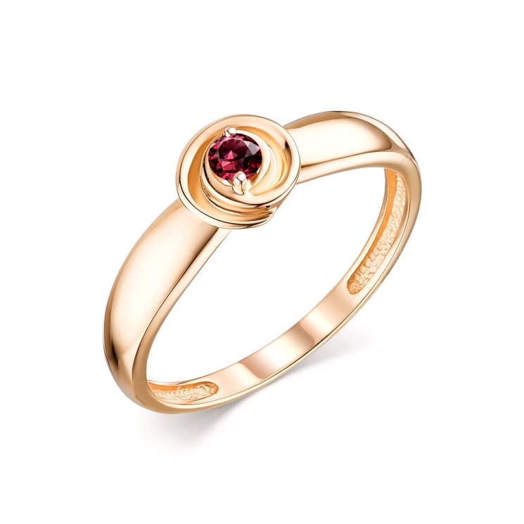 Золотое кольцо с рубином Алькор КЮЗ (Золото) 13781-103