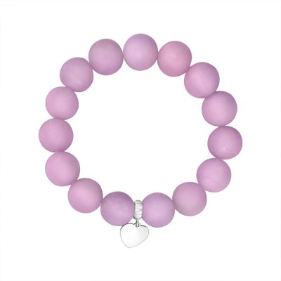 Браслет с кварцем и серебряной вставкой «Карамельное сердце» Estet (арт.01Б452335-3)