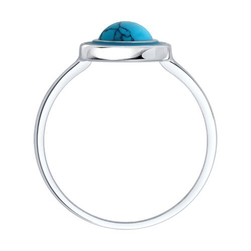 Кольцо из серебра с бирюзой (Арт.94-310-02367-1)