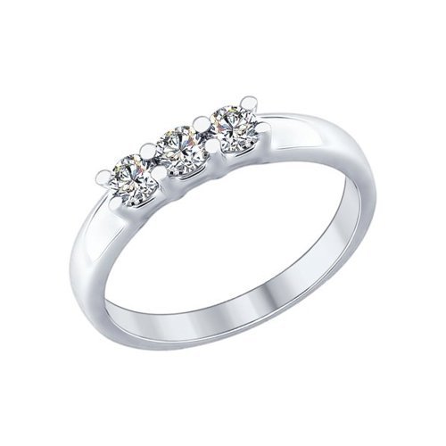 Кольцо из серебра с фианитами (Арт.89010053)