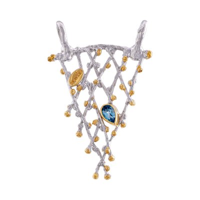 Серебряный кулон BEAVERS с топазом 3135t