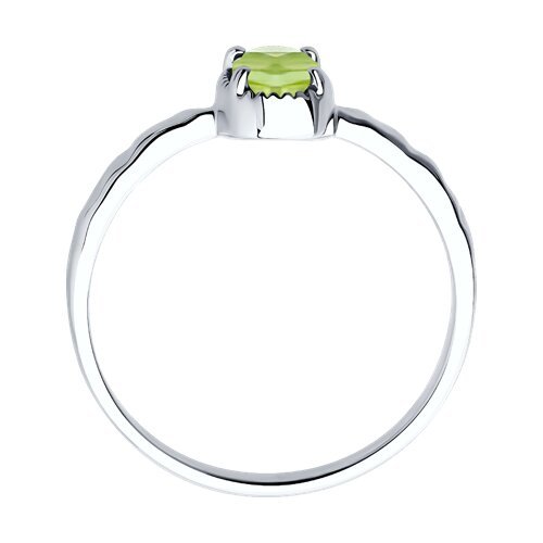 Кольцо из серебра с хризолитом «Сияние Августа» SOKOLOV (арт.92012089)