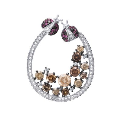 Брошь из белого золота с бриллиантом и рубином (Арт.mp52097-wd-bd-fd-1_1_dwdb_db_dc_ru_wg)