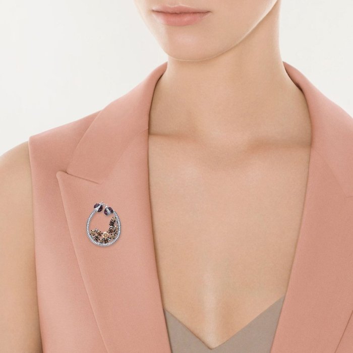 Брошь из белого золота с бриллиантом и рубином (Арт.mp52097-wd-bd-fd-1_1_dwdb_db_dc_ru_wg)