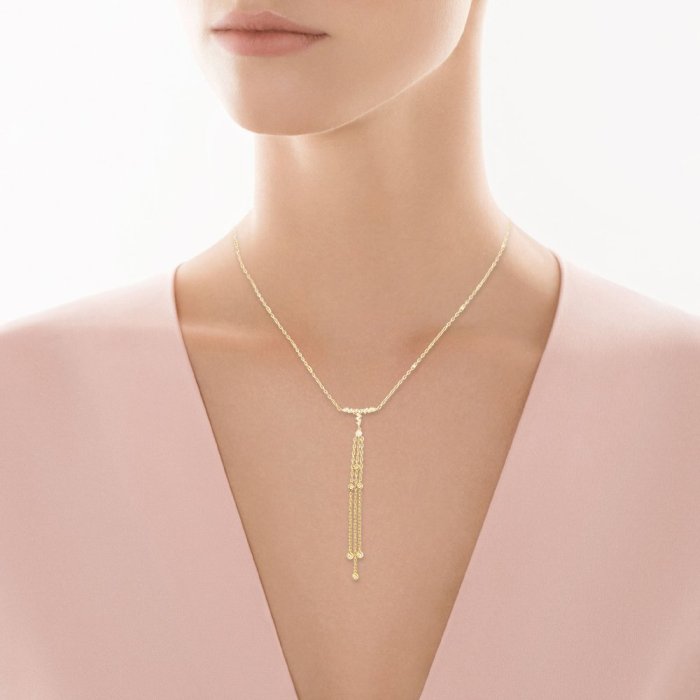 Ожерелье из золота с бриллиантом (Арт.p11618d_y_yg)