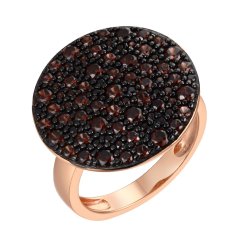 Кольцо из серебра с фианитом (Арт.cz-r02524-x-gb-x-x-br)