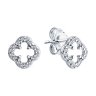 Серьги из серебра с фианитами (Арт.94-122-01989-1)