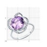 Кольцо из серебра с аметистом и фианитами (Арт.94-310-01920-1)