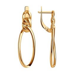 Серьги из золоченого серебра (Арт.93020979)