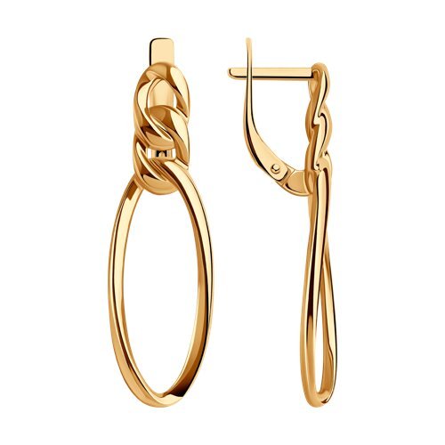 Серьги из золоченого серебра (Арт.93020979)